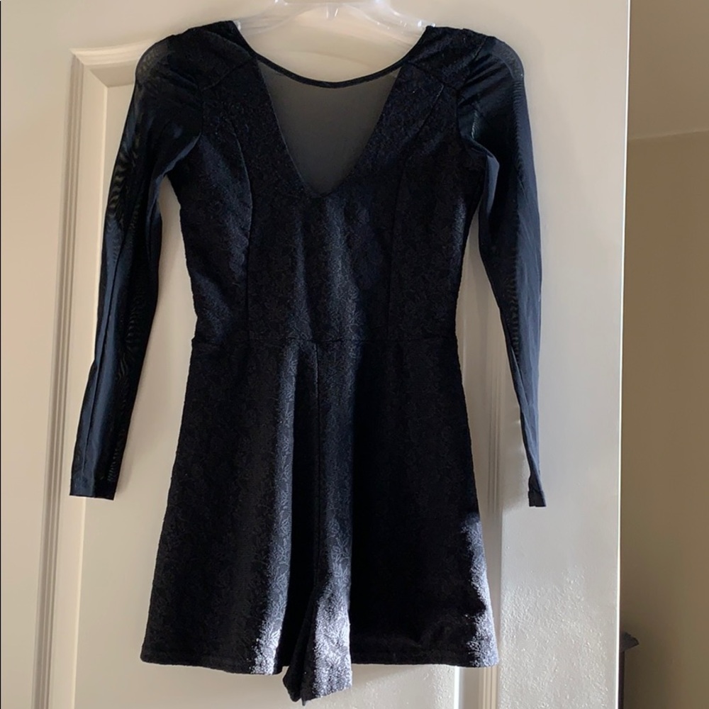 Topshop Black Romper